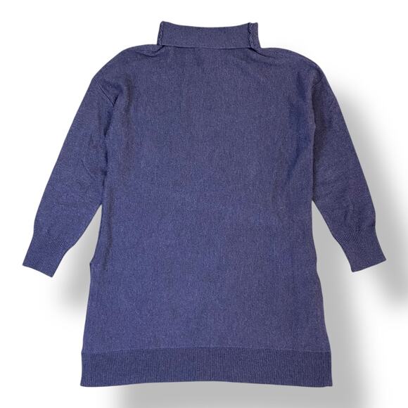 Soft Surroundings Mock Neck Long Sleeve Tunic Sweater Womens Size M Purple - Picture 1 of 6